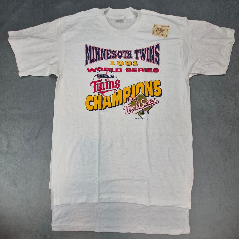 Minnesota Twins Vintage 1991 World Series Baseball Long T-Shirt Unisex